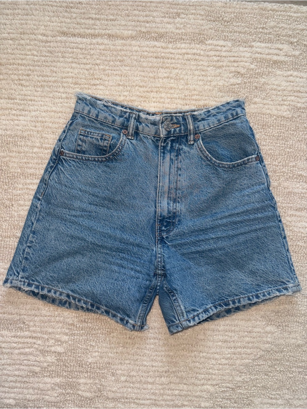 High Waist Light Blue Denim Jeans